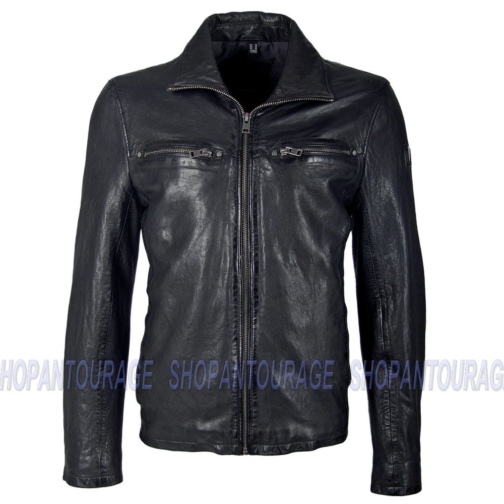 Mauritius Gage 100% Genuine Leather Men`s Jacket